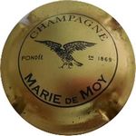 Capsule CHAMPAGNE MARIE DE MOY FONDEE EN 1869 MARTEL G. H. 1973