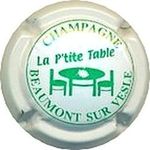 Capsule CHAMPAGNE La P'tite Table BEAUMONT SUR VESLE La Table Champenoise 1422